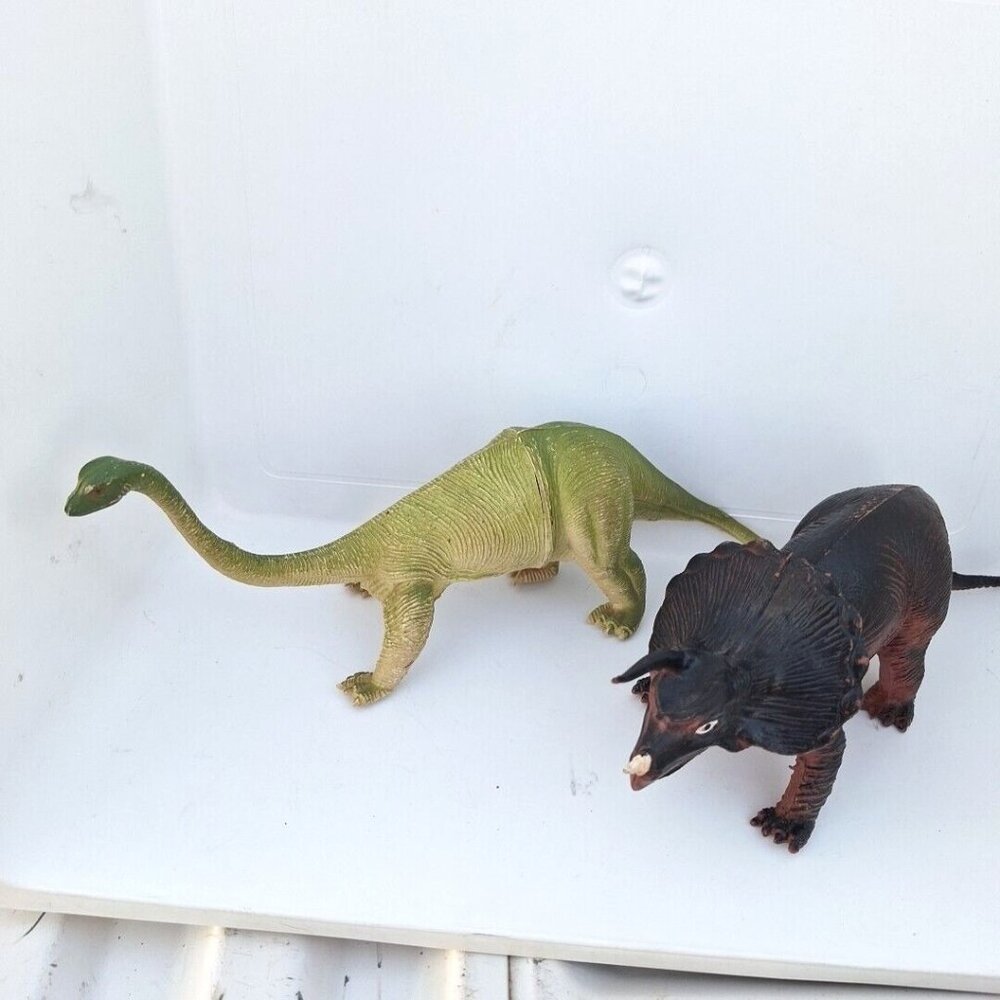 Imperial Dinosaur Alligator Triceratops Brontosaurus 1989 1985 Vintage Lot - Picture 6 of 10